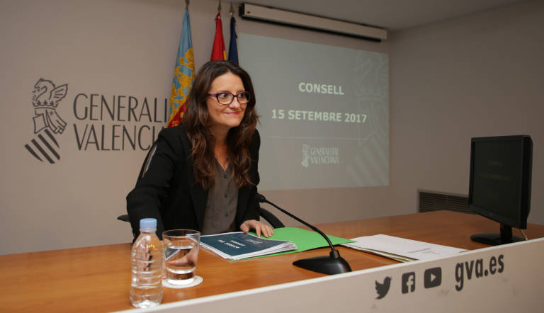 La vicepresidenta del Consell, Mónica Oltra. Foto: GVA - 