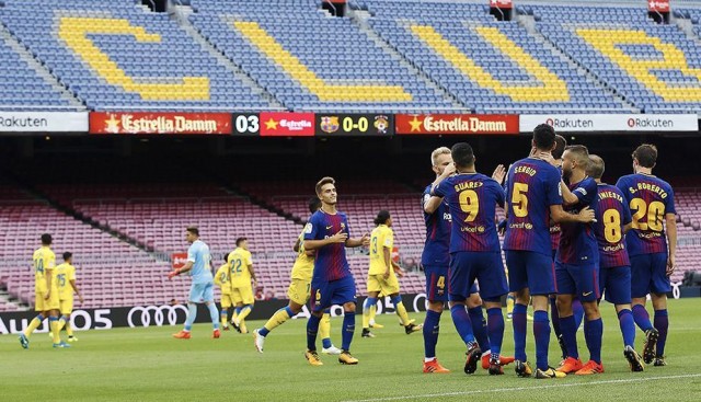 El Barcelona suma el pleno al siete bajo el silencio del Camp Nou