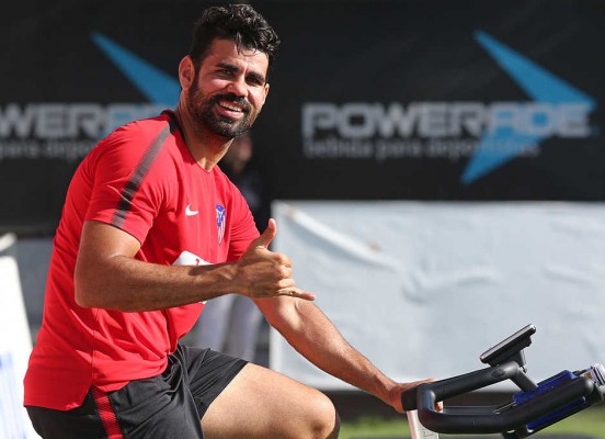 Entrenamiento físico para el Atlético, Diego Costa sigue su pretemporada