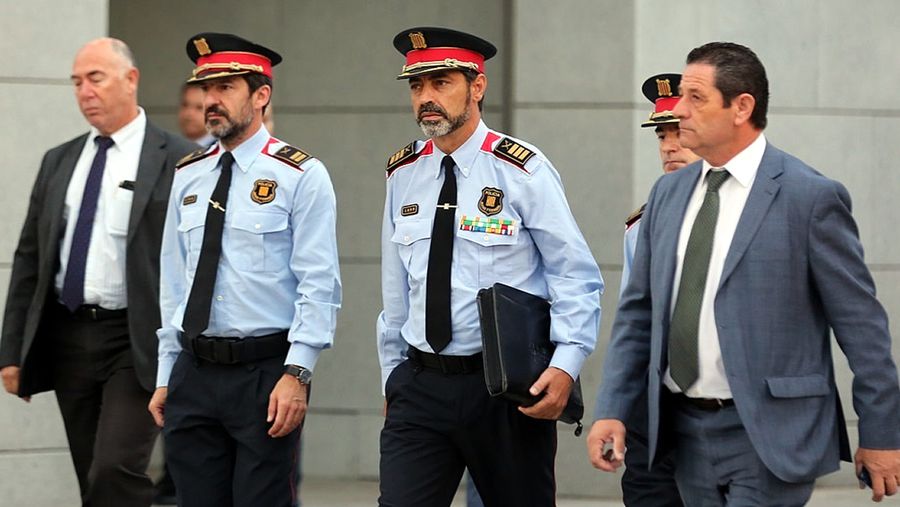 El mayor Josep LLuís Trapero, a su llegada a la Audiencia Nacional. Foto: EP - 