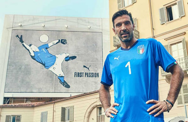 Puma homenajea a Buffon en la nueva camiseta de Italia