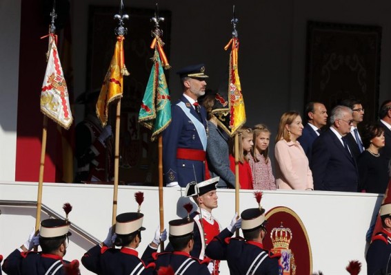 El desafío catalán monopoliza el desfile militar del 12-O