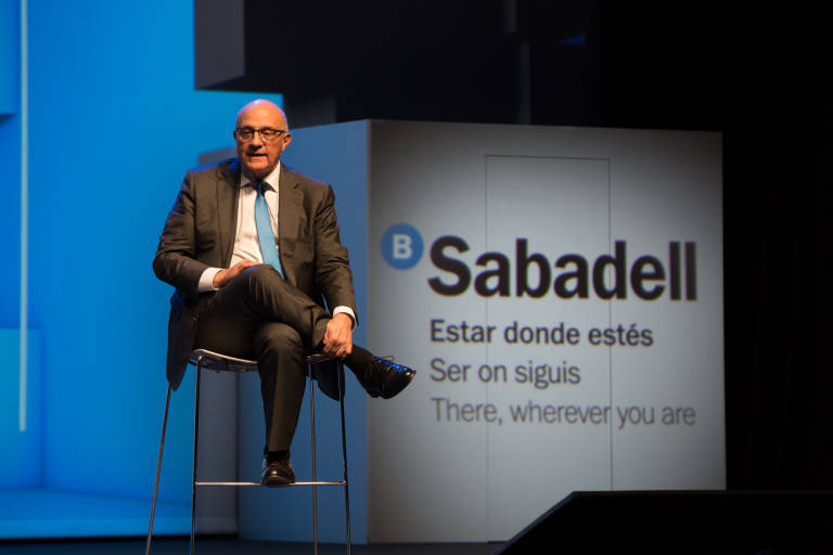 El presidente del Banco Sabadell, Josep Oliu - 