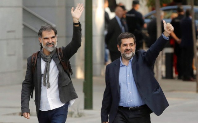Prisión sin fianza para los presidentes de ANC y Òmnium Cultural