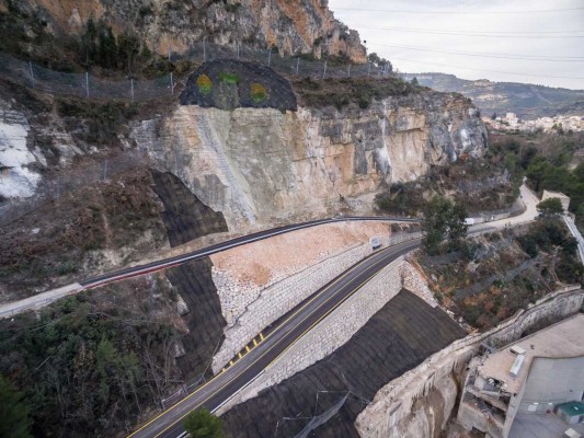 Crean un modelo tridimensional para controlar las deformaciones de la ladera de Cortes