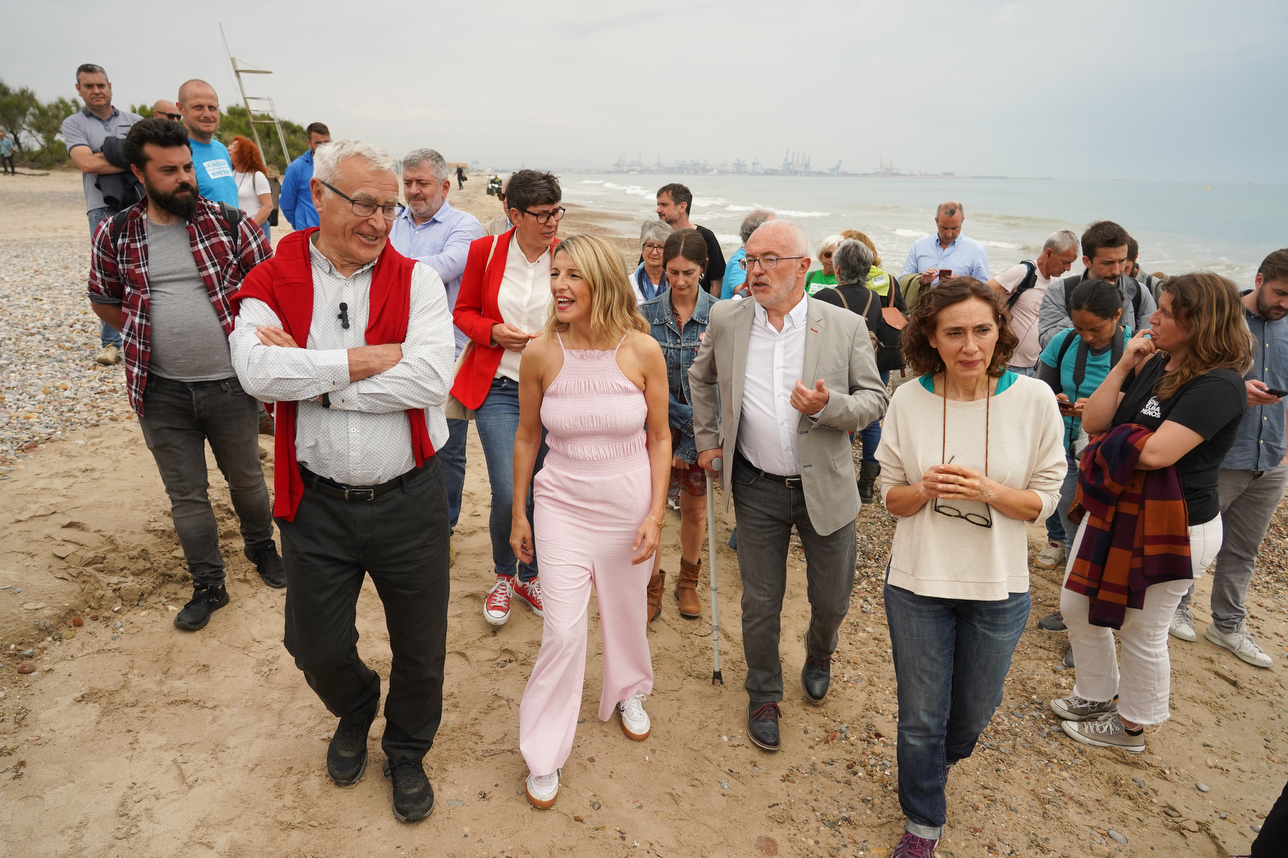 Yolanda Díaz visita València, en un acto convocado por la Comissió Ciutat-Port (Fotos: Eduardo Manzana)