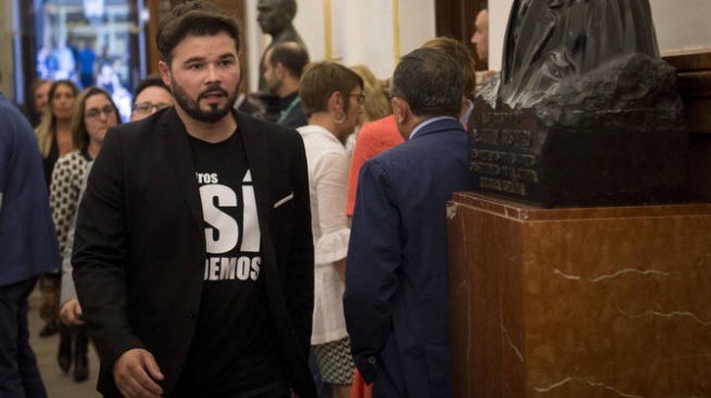 Rufián propone un Govern de concentración con más miembros además de PDeCAT y ERC