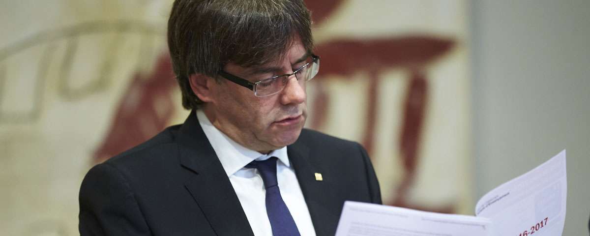El presidente de la Generalitat, Carles Puigdemont. Foto: EFE  - 
