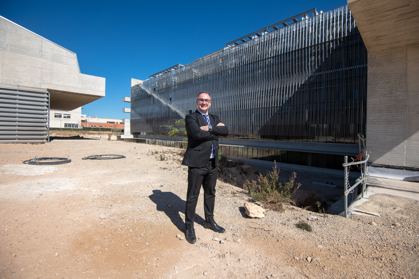 El nuevo edificio del Parque Científico de Alicante ultima su apertura. (Fotos: Rafa Molina)