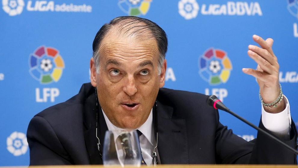 Tebas pone de plazo hasta fin de año a la UEFA en su demanda contra el PSG