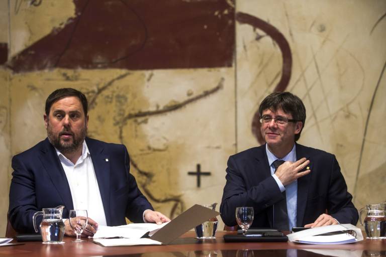 Oriol Junqueras y Carles Puigdemont - 
