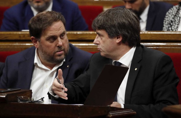 Puigdemont, Junqueras y Forcadell, citados este jueves en la Audiencia Nacional y Supremo para declarar por rebelión