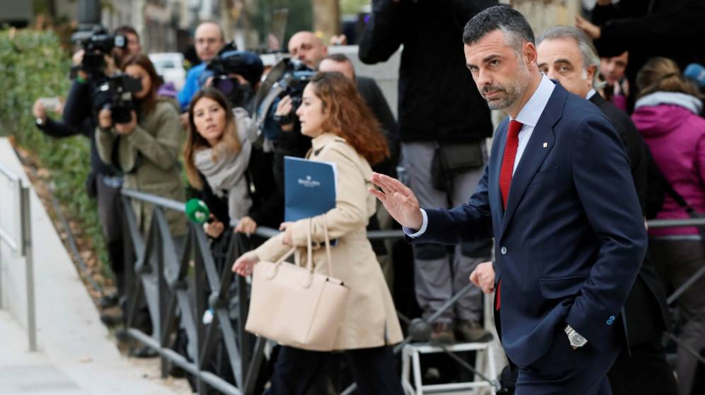 Santi Vila, a su llegada a la Audiencia Nacional. Foto: EFE - 
