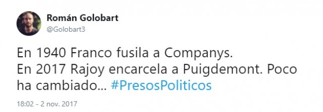Golobart la lía en Twitter