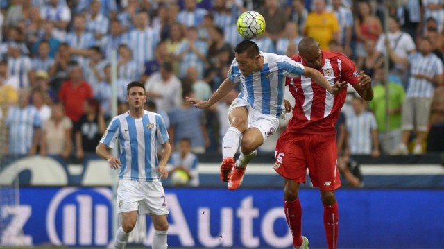 Un inspirado Málaga mide la fortaleza del Sánchez Pizjuán