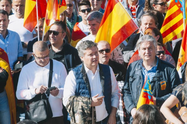 Giner (Cs) se borra de la protesta de Sentandreu a la que sí acuden los 'populares' Santamaría y Betoret 