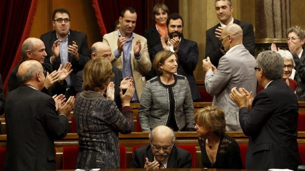 Carme Forcadell en el Parlament catalán. Foto: EFE - 