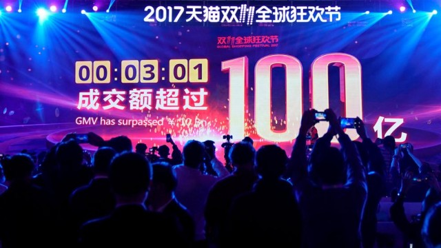 Nuevo récord de ventas en el Día del Soltero en China: 25.386 millones dólares de caja