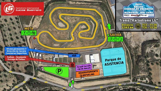 El Kartódromo Internacional Lucas Guerrero será la base y oficina permanente del XVIII Rallye Ciudad de Valencia, Memorial Javi Sanz, Trofeo Red Hyundai Valencia