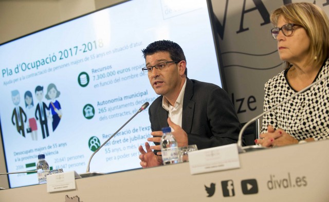  La Diputación de Valencia ayudará a crear 1.000 empleos para personas de más de 55 años