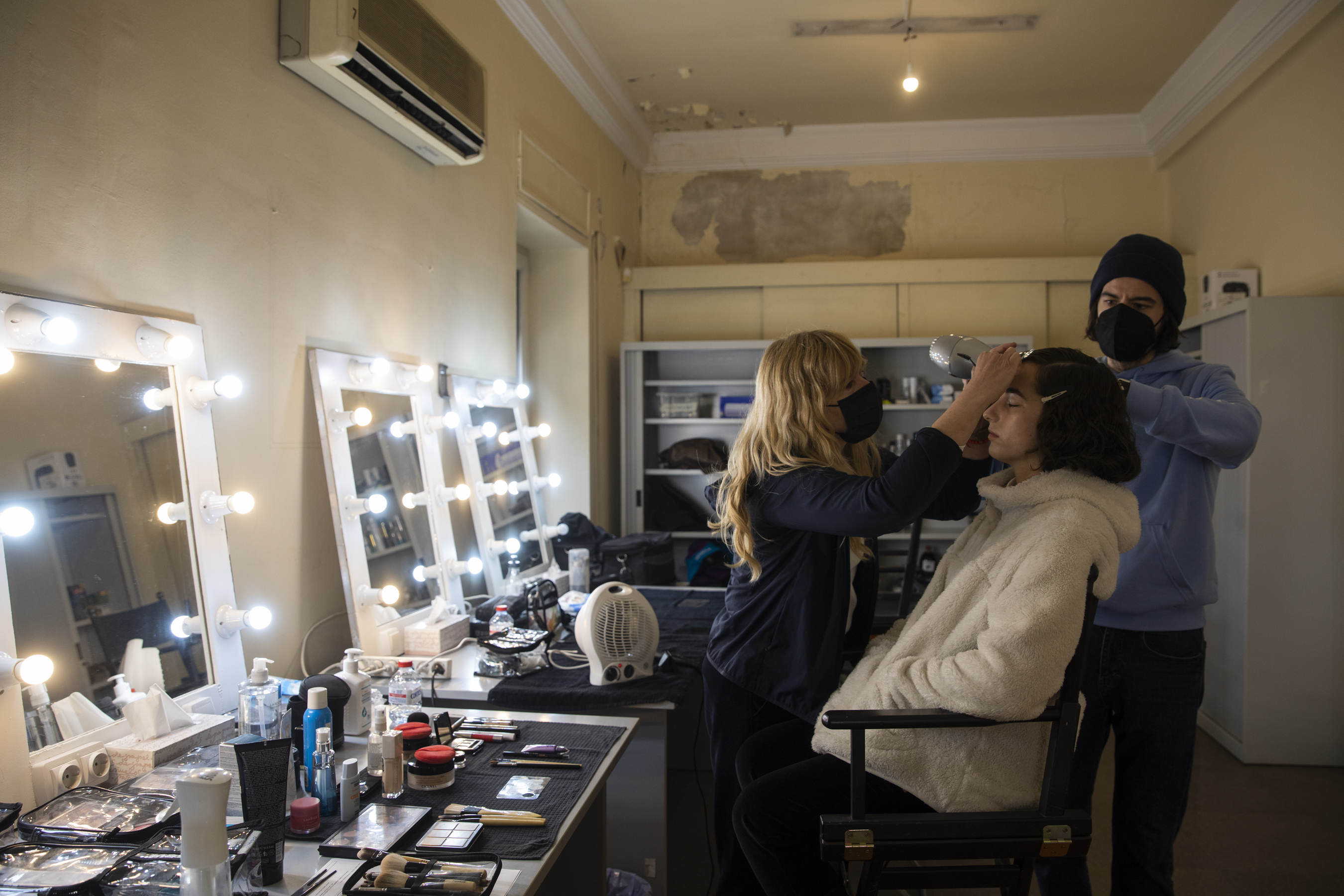 Rodaje de 'Olvido', de Inés París, en Elcano de Manises (Fotos: EVA MÁÑEZ)