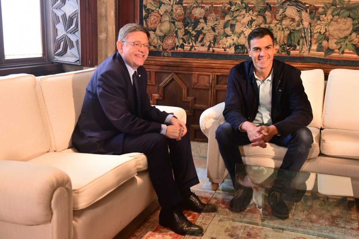 Puig trasladará a Sánchez el problema de la infrafinanciación para que el PSOE apoye a la Comunitat