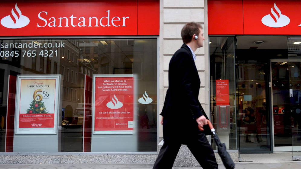 Sucursal de Banco Santander. Foto: EFE - 