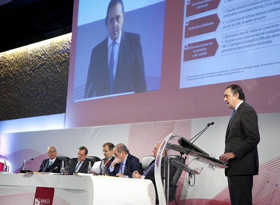 Tres de cada cuatro accionistas del Banco Popular cobra el dividendo en títulos