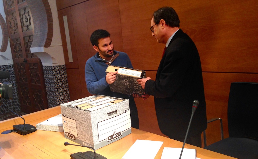 Vicent Marzà y Vicent Soler, tras la presentación del informe de la Intervención General - 