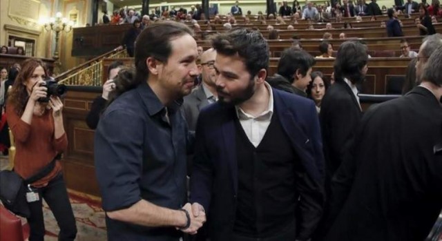 Podemos cede ante el reto de Rufián y llevará al Constitucional la aplicación del 155 en Cataluña