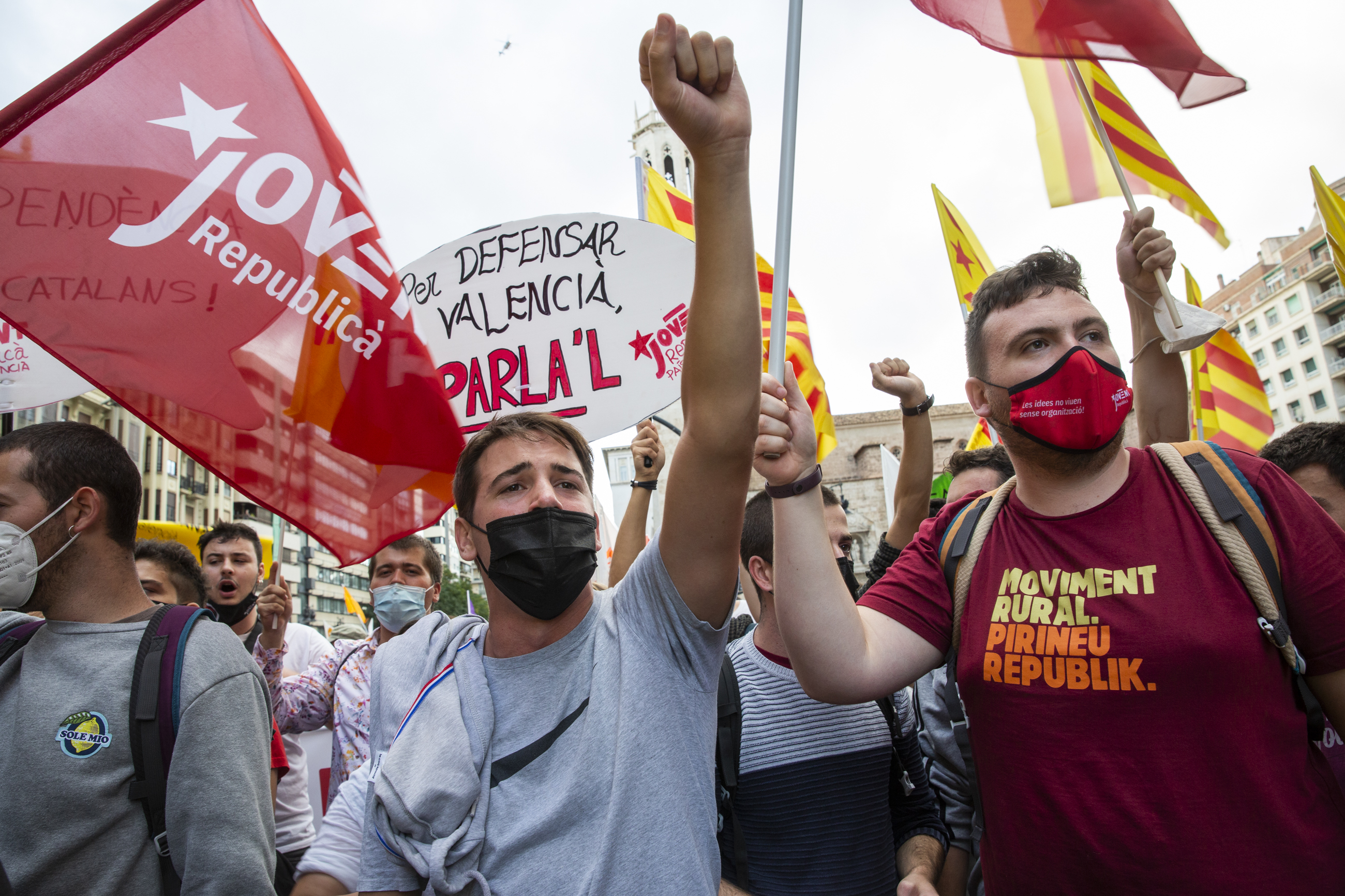 Manifestaciones 2021 de la Comisión 9 d'Octubre y Antifascistas (Fotos: Eva Máñez)