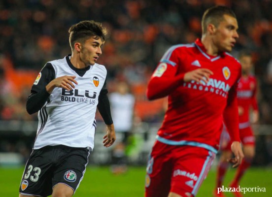 El Valencia acabó el partido de Copa con una alineación de 22,6 años de media