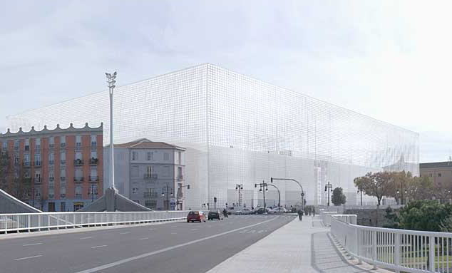 Figuración del proyecto de  Sanaa para la ampliación del IVAM. - 