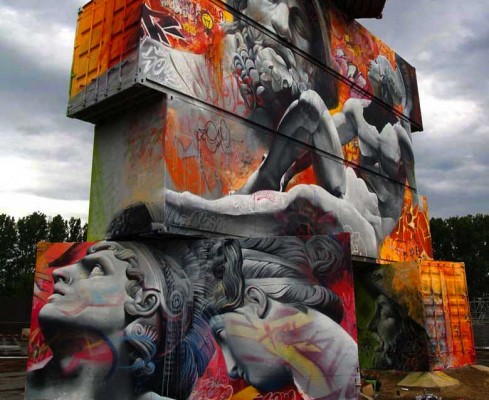 El arte urbano llega a la Universitat Politécnica de València de la mano de Pichi&Avo