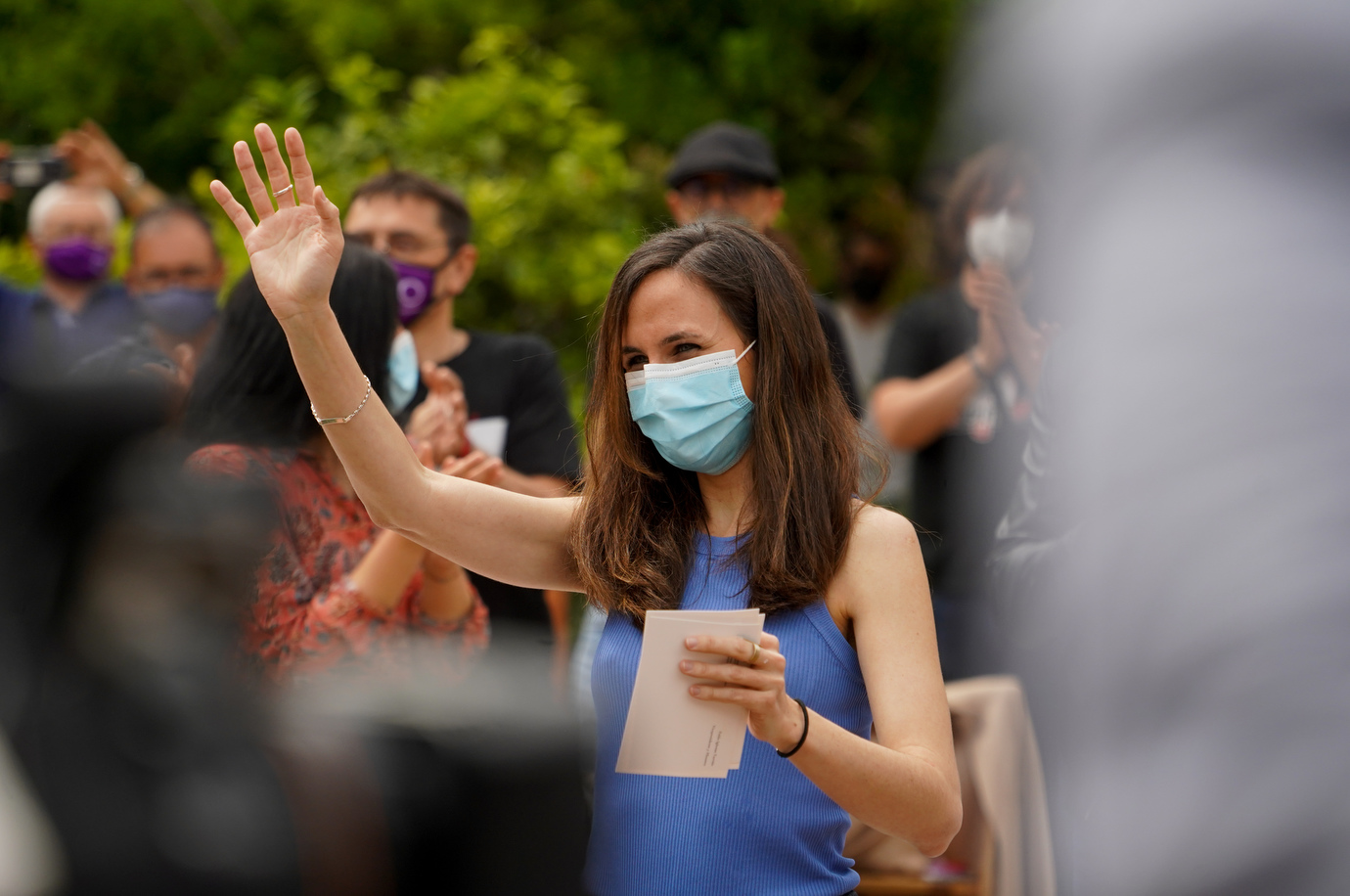 Ione Belarra presenta en València su candidatura a liderar Podemos (Fotos: Eduardo Manzana)