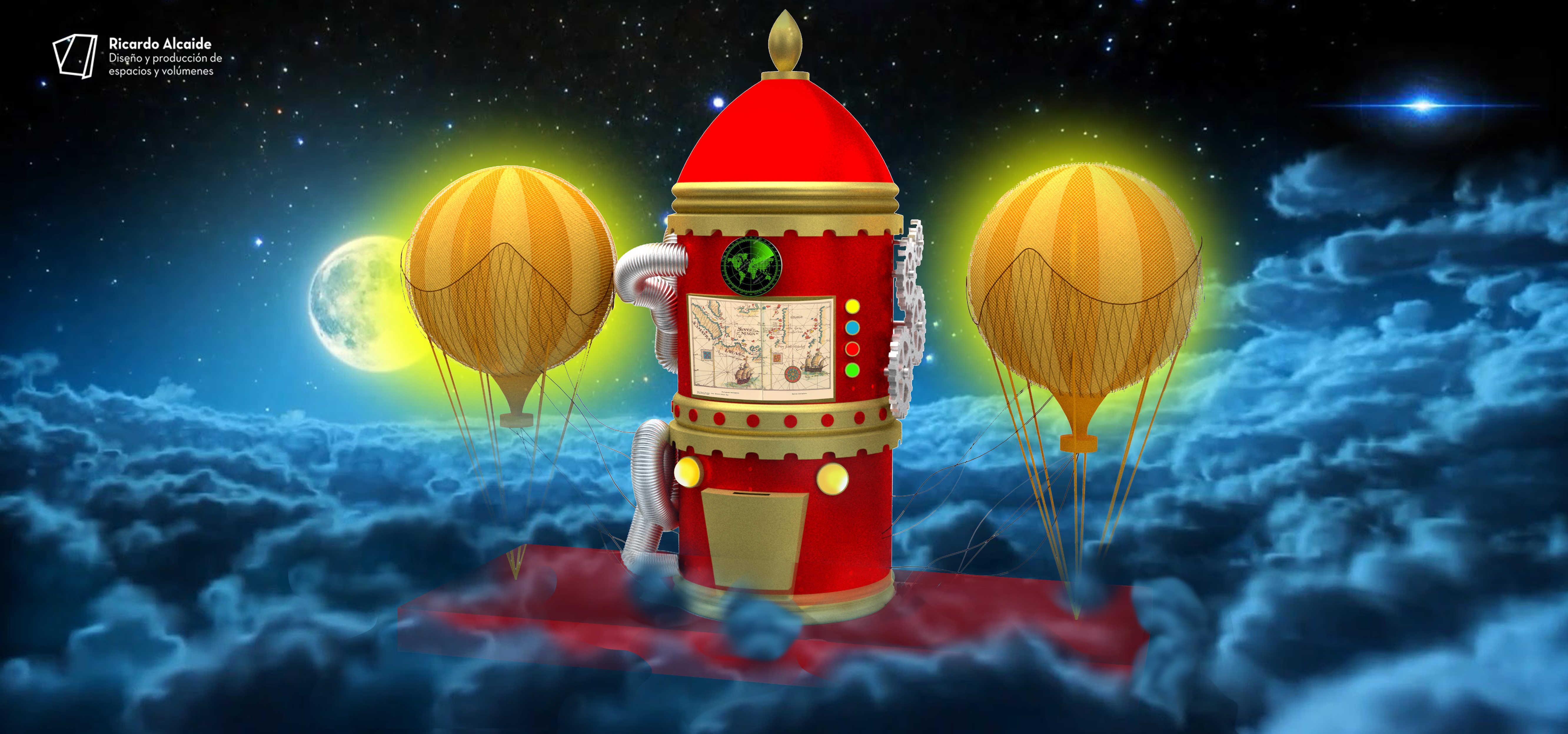 Ricardo Alcaide diseña un ‘buzón-carroza’ que rodará por València antes de la Cabalgata de Reyes 