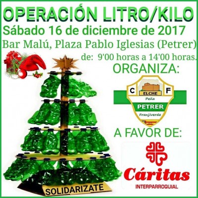 Recogida solidaria de alimentos por parte de la Federación de Peñas del Elche