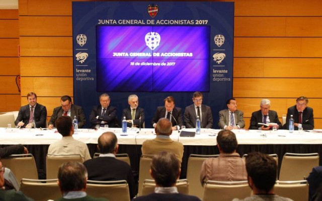 El Levante aprueba en junta un presupuesto de 57 millones y un superávit de 2,7