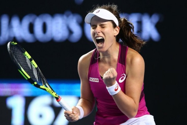 Konta vence a Makarova y alcanza por primera vez los cuartos de final