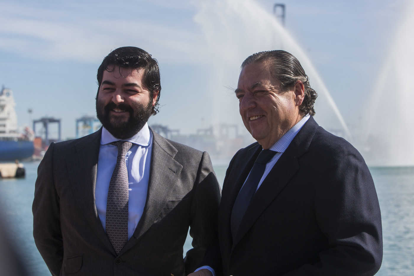 `Vicente Boluda, junto a su hijo Vicente Boluda Ceballos. Foto: EVA MÁÑEZ - 