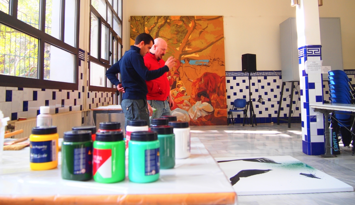 It’s a Match! Pablo Noguera y Juan Olivares se unen para pintar sobre un mismo lienzo