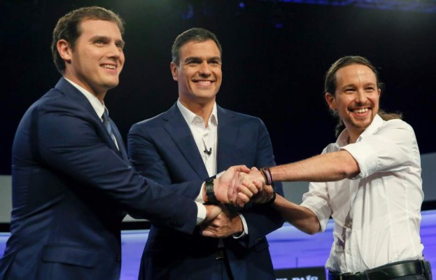 El gobierno de año y medio de PSOE, Podemos y Ciudadanos