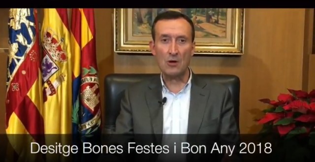 El alcalde de Elche felicita la Navidad a todos sus vecinos a través de un vídeo