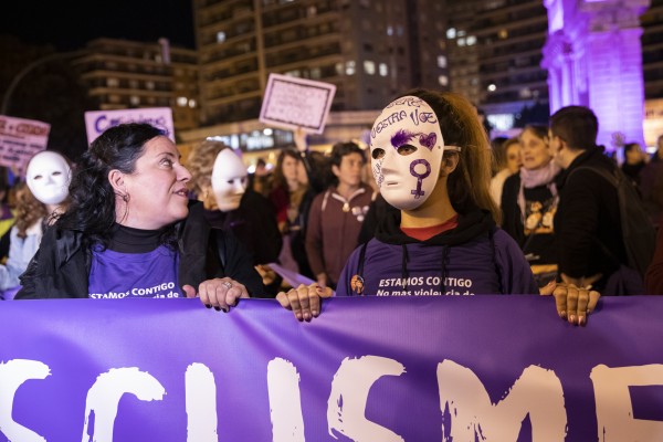 Manifestación contra la violencia machista en València (Fotos: Eva Máñez)