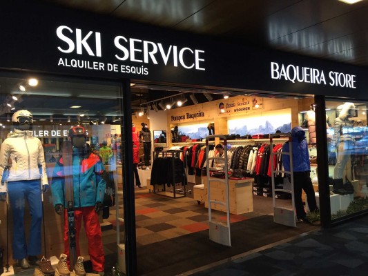 Ski Service Baqueira Store, servicio y material puntero a pie de pistas