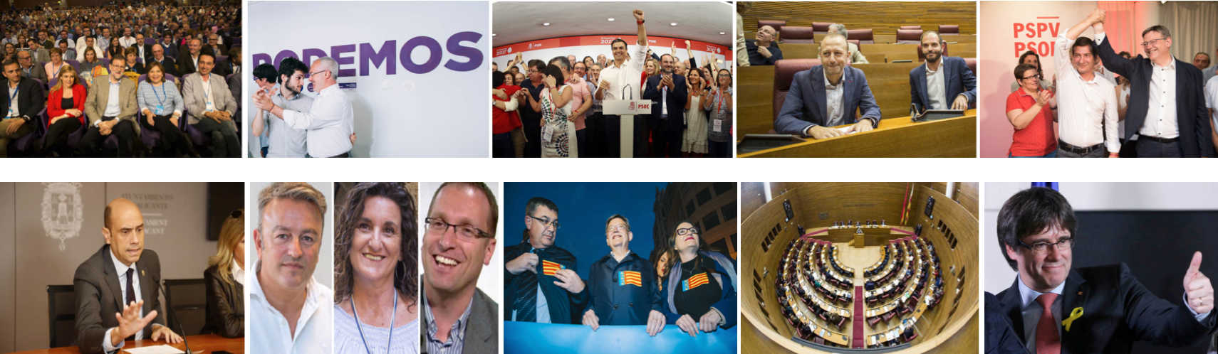 Diez acontecimientos que marcaron la agenda política valenciana en 2017