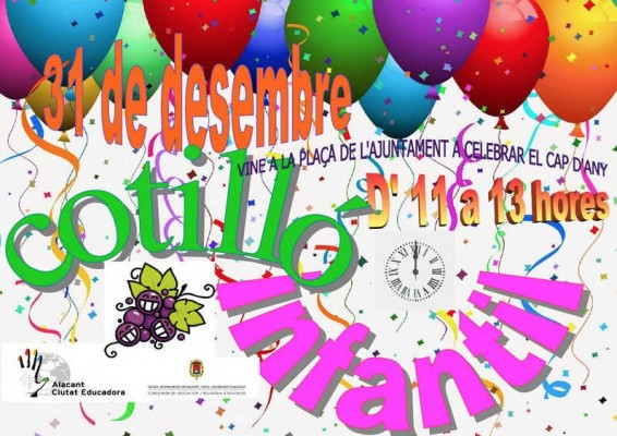 Horror vacui: el Ayuntamiento de Alicante sorprende con su cartel de cotillón infantil