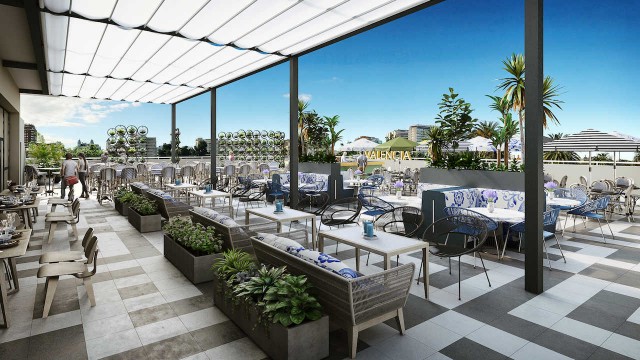 Restaurante panorámico, espectáculos y tardeo: esta será la propuesta de Palau Alameda para el antiguo Alameda Palace