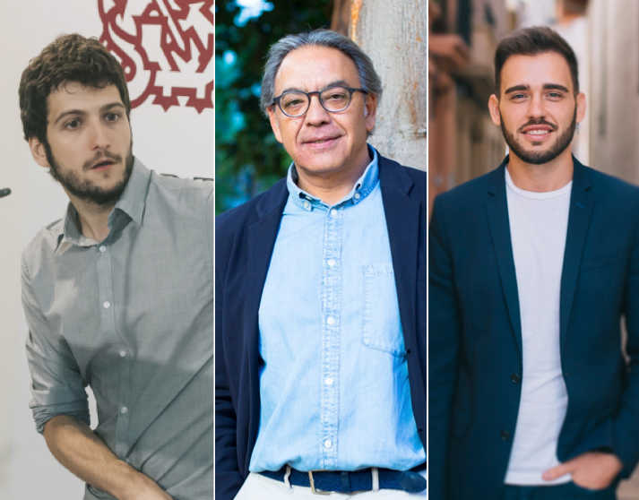 Los síndicos de Podemos, PSPV y Compromís, Antonio Estañ, Manolo Mata y Fran Ferri. VP - 