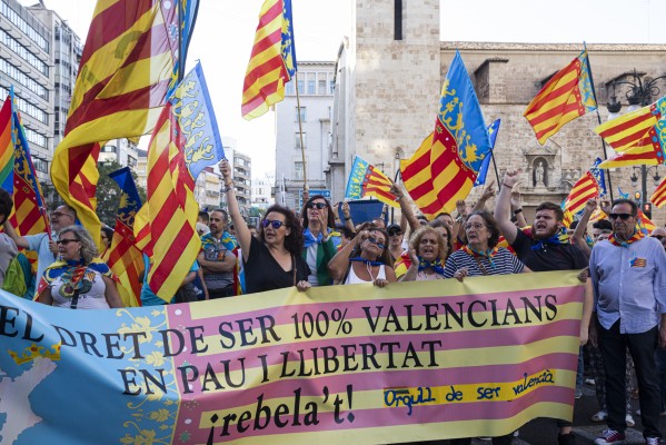 Manifestación de la Comissió 9 d'Octubre (Fotos: EVA MÁÑEZ)